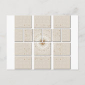ミニマリストニュートラルジオメトリベージュ色デザイン ポストカード (正面)