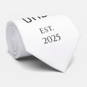 ミニマリストニューパパシンプルタイポグラフィ ネクタイ (ロール)