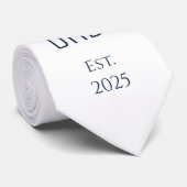 ミニマリストニューパパシンプルタイポグラフィ ネクタイ (ロール)