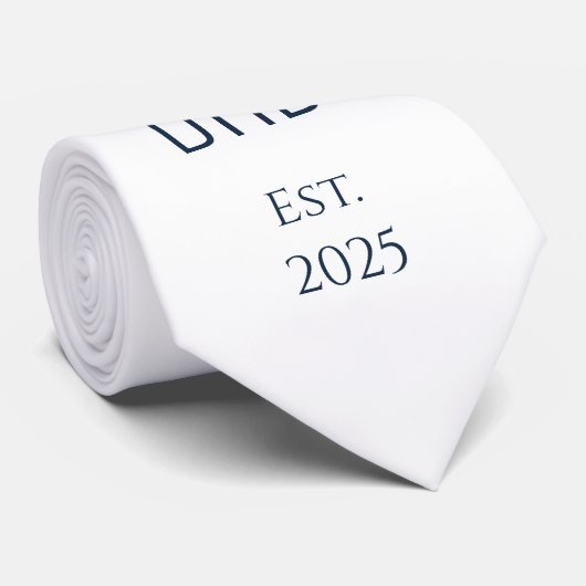 ミニマリストニューパパシンプルタイポグラフィ ネクタイ (ロール)