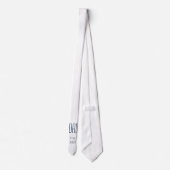 ミニマリストニューパパシンプルタイポグラフィ ネクタイ (裏面)