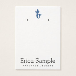 ミニマリストネイビーブルーマーメイドジュエリーディスプレイ