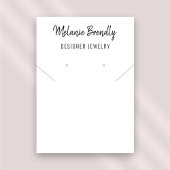 ミニマリストネックレスイヤリングジュエリーディスプレイ 名刺