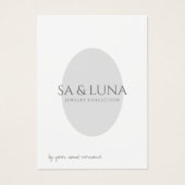 ミニマリストネックレスジュエリーディスプレイカード (正面)