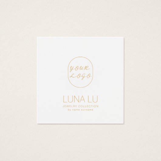 ミニマリストネックレスジュエリーディスプレイカード (正面)