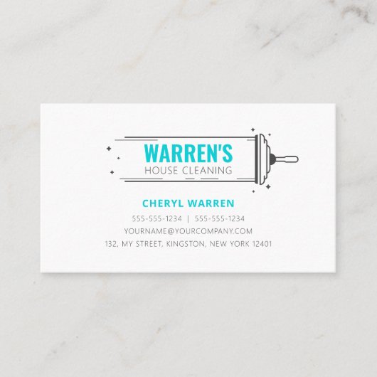 ミニマリストハウスキーピングメイドハウスクリーニング 名刺 (正面)