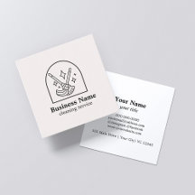 ミニマリストハウスクリーニングホームサービスロゴピンク