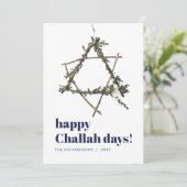 ミニマリストハヌカスターウォーターカラーリースブルー シーズンカード (スタンド正面)