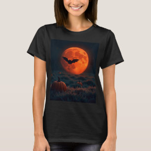 ミニマリストハロウィーンこうもり壁紙🌙 Tシャツ