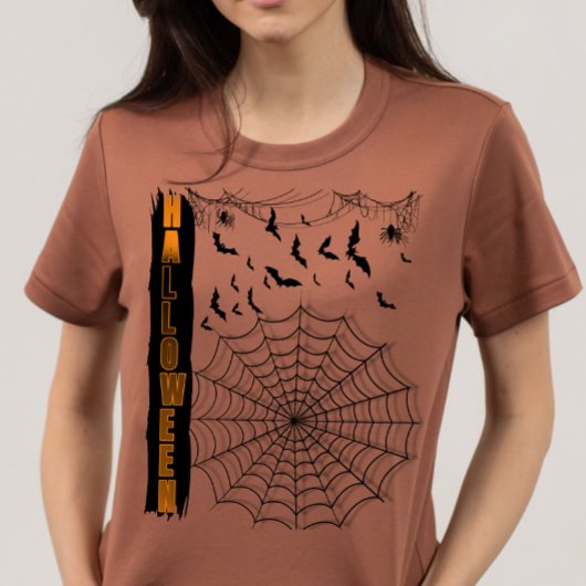 ミニマリストハロウィーンこうもり Tシャツ