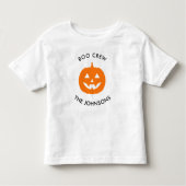 ミニマリストハロウィーンブクルーパーソナライズされた- トドラーTシャツ (正面)