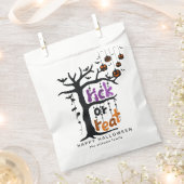 ミニマリストハロウィーンホリデー フェイバーバッグ (クリップ留めされた状態)