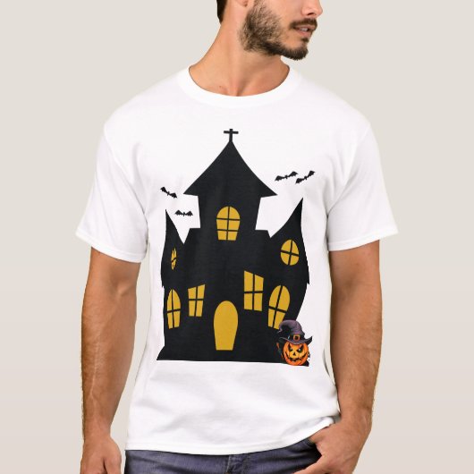 ミニマリストハロウィーンホリデー Tシャツ (正面)