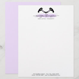 ミニマリストハンズ&ムーンフェイズ形而上学的霊気 レターヘッド