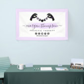 ミニマリストハンズ&ムーンフェイズ形而上学的霊気 横断幕 (トレードショー)