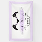 ミニマリストハンズ&ムーンフェイズ形而上学的霊気 横断幕 (縦)