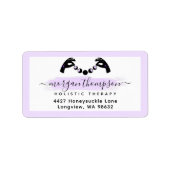 ミニマリストハンズ&ムーンフェイズ霊気住所 シール (正面)