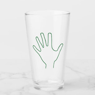 ミニマリストハンドシルエットタンブラー タンブラーグラス