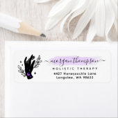 ミニマリストハンドムーンマッサージ霊気差出人住所 ラベル (インサイチュ)