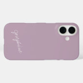 ミニマリストハンドレタリング名埃薄紫 Case-Mate iPhoneケース (裏面 (横))