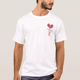 ミニマリストハートグラフィック ホワイトTシャツ Tシャツ