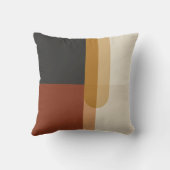 ミニマリストバウハウスピロー – 抽象芸術カラーブロック クッション (裏面)