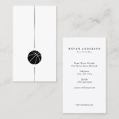 ミニマリストバスケットボールの名刺 名刺 (正面/裏面)