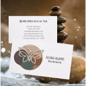 ミニマリストバタフライバンブーヨガビジネスカード 名刺