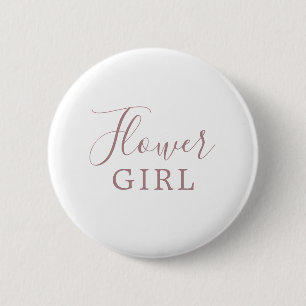 ミニマリストバラ金ゴールドフラワーガールブライダルシャワー 缶バッジ