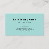 ミニマリストバルーンウィスクシェフ 名刺 (裏面)