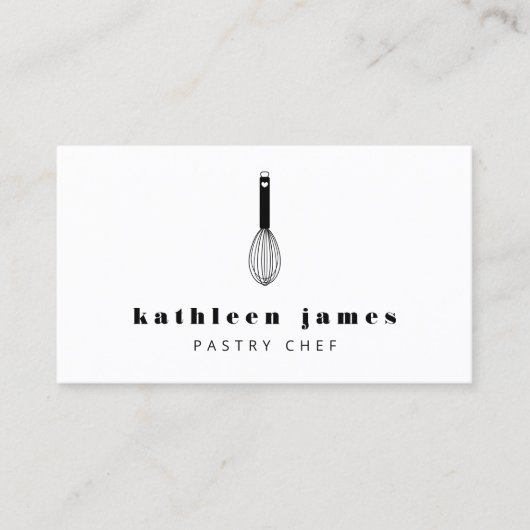 ミニマリストバルーンウィスクシェフ 名刺 (正面)