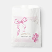 ミニマリストバレリーナシューズバーブベビーシャワー フェイバーバッグ (正面)