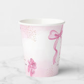 ミニマリストバレリーナシューズバーブベビーシャワー 紙コップ (左)
