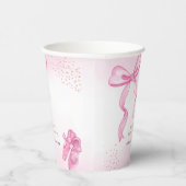 ミニマリストバレリーナシューズバーブベビーシャワー 紙コップ (右)