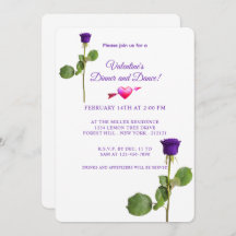 ミニマリストバレンタインデーパープルバラ