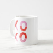 ミニマリストバレンタインデー コーヒーマグカップ (正面左)