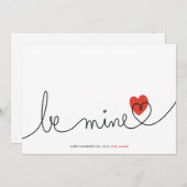 ミニマリストバレンタインベモダンミンカスタムカード シーズンカード (正面/裏面)