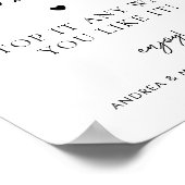 ミニマリストバーガーバー自分のサイン結婚を構築 ポスター (角)