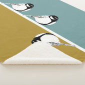 ミニマリストバードデザインシェルパブランケット シェルパブランケット (3/4)