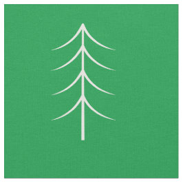 ミニマリストパインツリーグリーンホリデーファブリック ファブリック