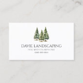 ミニマリストパインツリーフォレストカスタム 名刺 (正面)