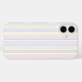 ミニマリストパステルカラフル縦線 Case-Mate iPhoneケース (裏面 (横))