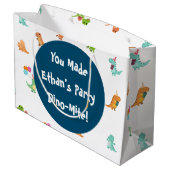 ミニマリストパステルディオナパーティーの好意バッグ ラージペーパーバッグ (裏面アングル)