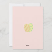 ミニマリストパステルハッピーイースターカスタム写真 シーズンカード (裏面)