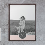 ミニマリストパステルパーソナライズされたピンク名&写真 ポスター<br><div class="desc">ミニマリストパステルパーソナライズされたピンク名&写真</div>