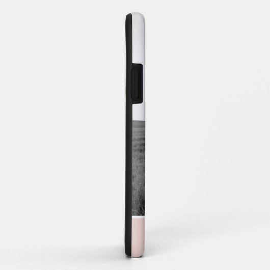 ミニマリストパステルパーソナライズされたピンク名&写真 Case-Mate iPhoneケース (裏面/右)