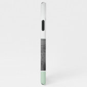 ミニマリストパステルパーソナライズされたミント名&写真 iPhoneケース (右側)