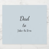 ミニマリストパステルビールラベル | 父の日贈り物 ビールラベル (シングルラベル)