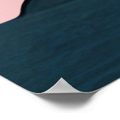 ミニマリストパステルピンクストロンボリ ポスター (角)