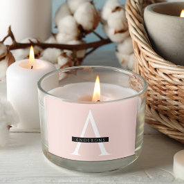 ミニマリストパステルピンクパーソナライズされた名 長方形シール